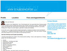 Tablet Screenshot of annstaberhofer.com